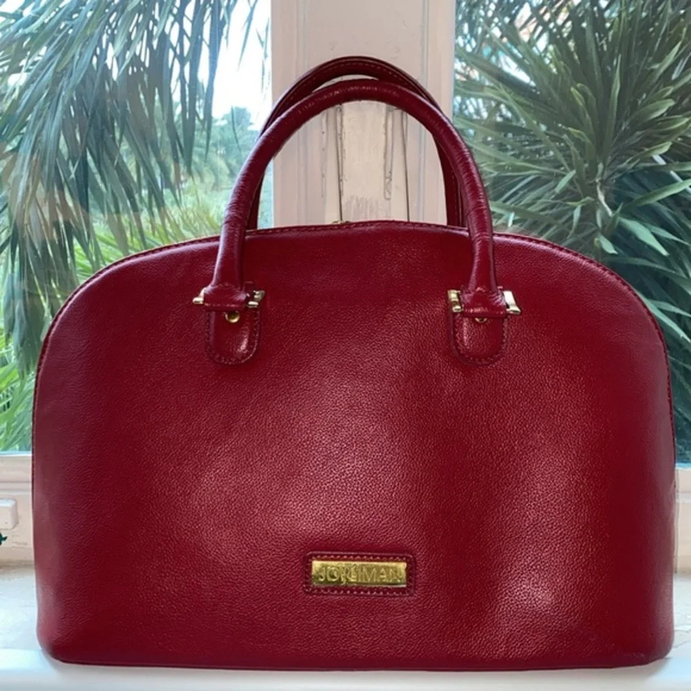 Joy &‎ Iman Red Leather Handbag​ - Picture 2 of 11